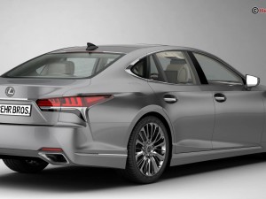lexus ls 500 2018 3D 모델