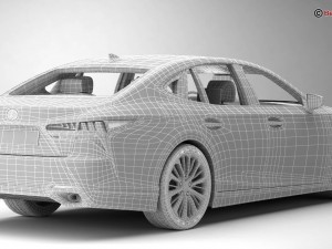 lexus ls 500 2018 3D 모델
