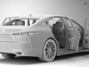 lexus ls 500 2018 3D 모델
