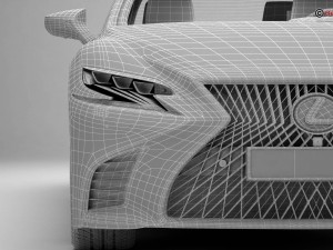 lexus ls 500 2018 3D 모델