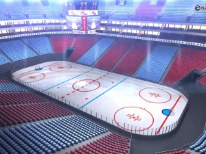 ice hockey arena v2 3D 模型