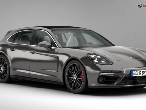 porsche panamera sport turismo turbo 2018 3D Model