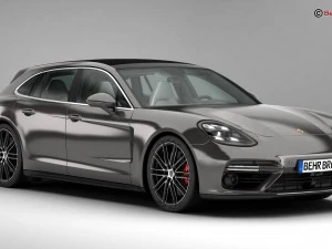 porsche panamera sport turismo turbo 2018 Model 3D