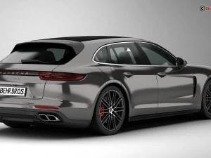 porsche panamera sport turismo turbo 2018 Model 3D