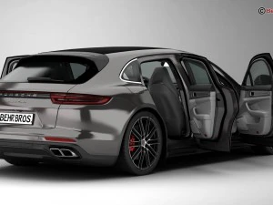 porsche panamera sport turismo turbo 2018 Model 3D