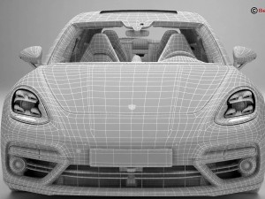 porsche panamera sport turismo turbo 2018 3D Model