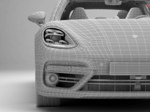 porsche panamera sport turismo turbo 2018 3D Model