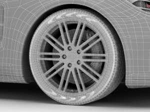 porsche panamera sport turismo turbo 2018 3D Model