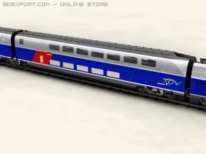 tgv d&uacute;plex Modelo 3D