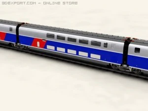 tgv d&uacute;plex Modelo 3D