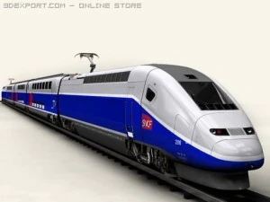 tgv d&uacute;plex Modelo 3D