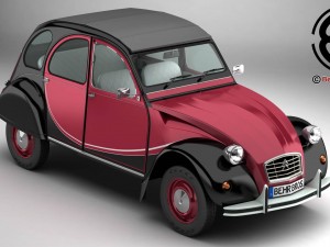 citroen 2cv6 charleston Modelo 3D
