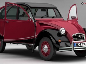 citroen 2cv6 charleston 3Dモデル