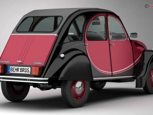 citroen 2cv6 charleston 3Dモデル