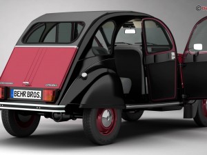 citroen 2cv6 charleston 3Dモデル