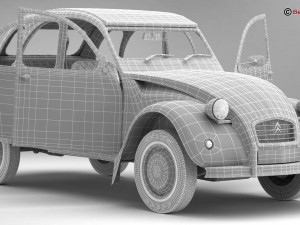 citroen 2cv6 charleston 3Dモデル