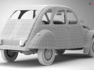citroen 2cv6 charleston 3Dモデル