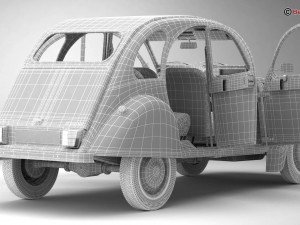 citroen 2cv6 charleston 3Dモデル