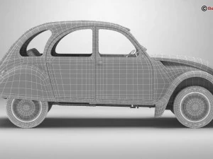 citroen 2cv6 charleston 3D Model