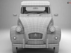 citroen 2cv6 charleston 3D Model