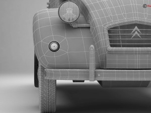 citroen 2cv6 charleston 3Dモデル