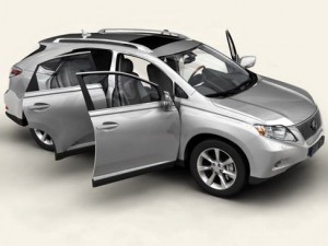 lexus rx 2010 3D Модель