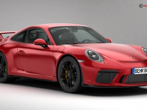 porsche 911 gt3 2018 3D Model