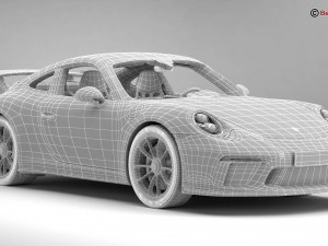 porsche 911 gt3 2018 3D Model