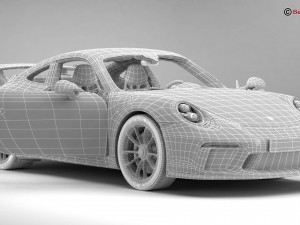 porsche 911 gt3 2018 3D Model