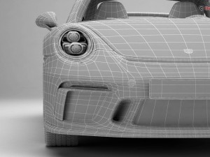 porsche 911 gt3 2018 3D Model