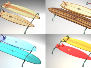 3d volkswagen t1 accessories 3D Model