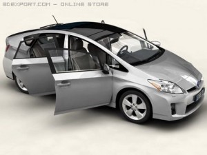 toyota prius 2010 3D 모델