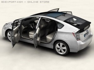 toyota prius 2010 3D 모델