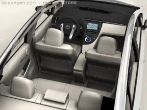 toyota prius 2010 3D Model