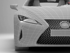 lexus lc 500 eu 2018 3D 모델