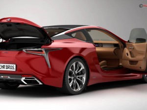 lexus lc 500 eu hybrid 2018 Modello 3D