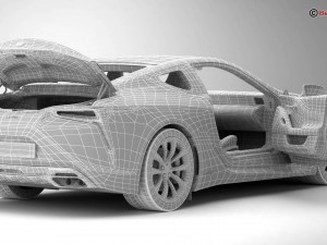 lexus lc 500 eu hybrid 2018 Modello 3D