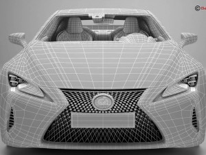 lexus lc 500 eu hybrid 2018 Modello 3D