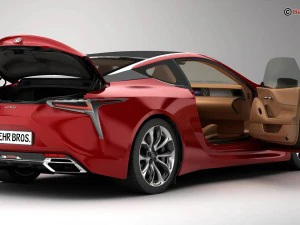 lexus lc 500 us 2018 3D Model