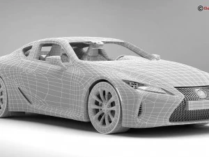 lexus lc 500 us 2018 3D Model