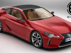 lexus lc 500 us hybrid 2018 3D Model