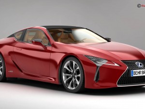 lexus lc 500 us hybrid 2018 Model 3D