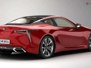 lexus lc 500 us hybrid 2018 3D Model