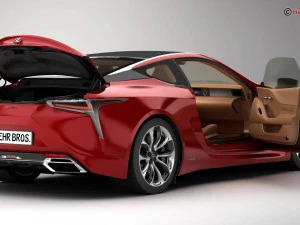 lexus lc 500 us hybrid 2018 3D Model