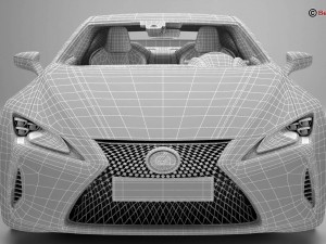 lexus lc 500 us hybrid 2018 Model 3D