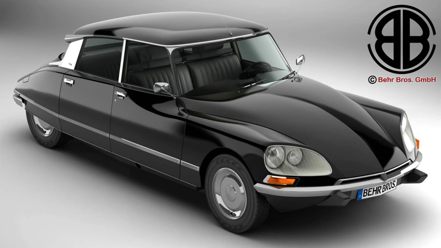 citroen ds 23 pallas 3D Model .c4d .max .obj .3ds .fbx .stl .blend 