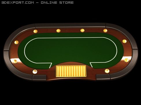 Poker Casino Table 3D Модель In Столы 3DExport