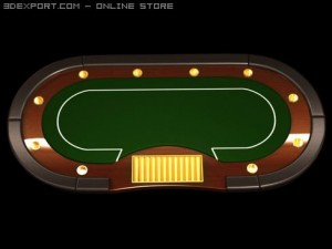 poker casino table 3D Модель