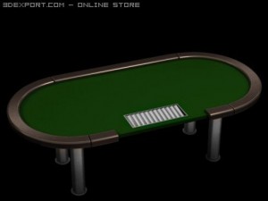poker tournament table 3D Model