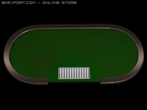 poker tournament table 3D Model